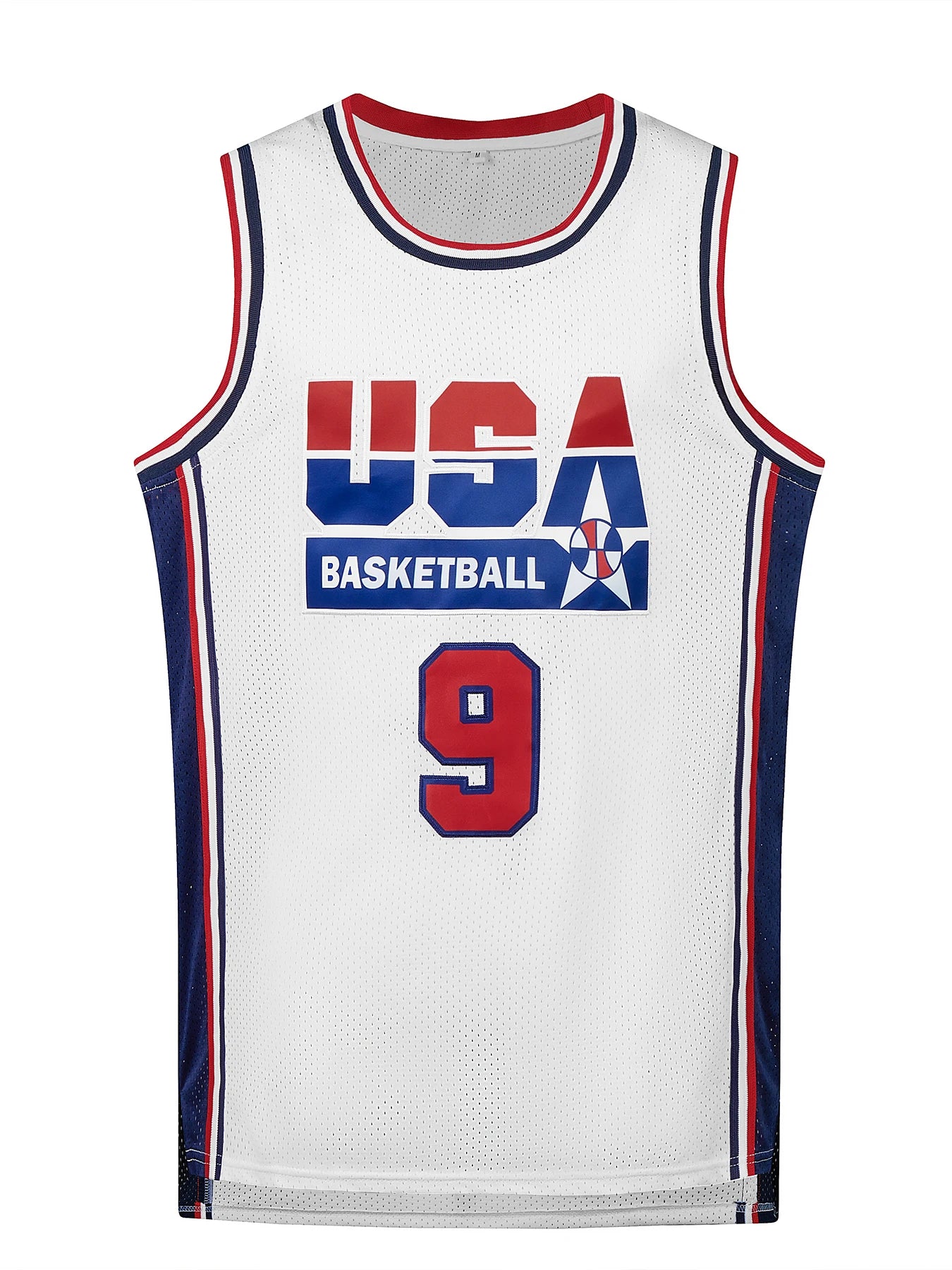 Herren besticktes #9 Basketball-Trikot, atmungsaktive Sportbekleidung, ärmellose Trainingsuniform, Team-Weste, Tops im neuen Design