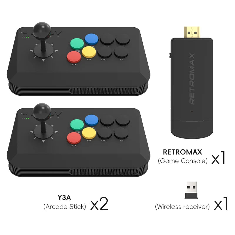 Data Frog Arcade Fighter Stick für Windows, iOS, Android TV Box, Street Fighter Arcade Joystick Unterstützung M8 Retro Game Stick