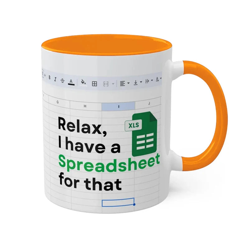 Kreativer tragbarer Excel-Muster-Keramikbecher für Zuhause, Büro, Schreibtisch, Kaffeebecher, Wasserbecher, lustiges Geschenk, 1 Stück
