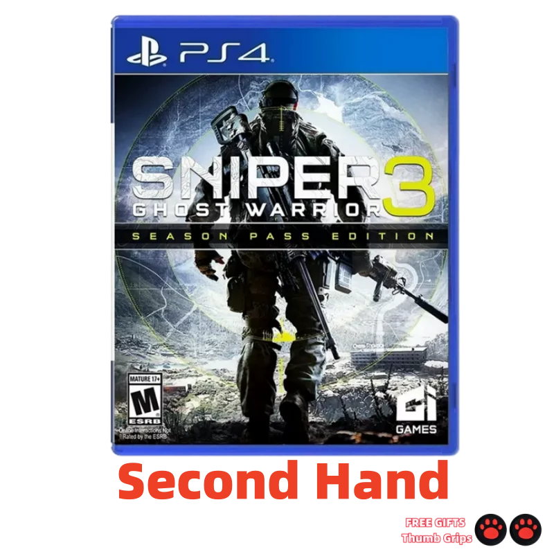 Sony Playstatio4 PS4 Genuine Second Hand Game CD SNIPER GHOST WARRIOR 3 Playstation4 Game Card SONY Ps4 Games SNIPER 3