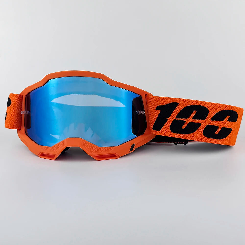 100 Motocross Goggle Glasses MX Off Road Masque Helmets Goggles Ski Sport Gafas for Motorcycle Dirt Bike Glasses and bag
