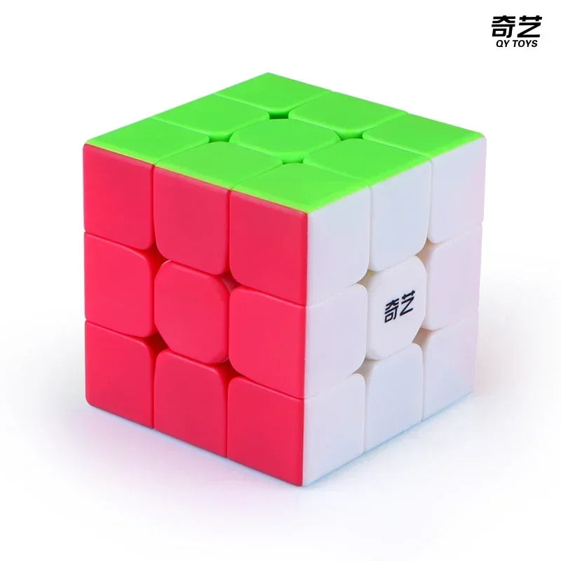 QIYI Cube Magique Vitesse 2x2 3x3 4x4 5x5 6x6 7x7 Autocollants Noirs Casse-tête Cube Magique Jouets Éducatifs Enfants