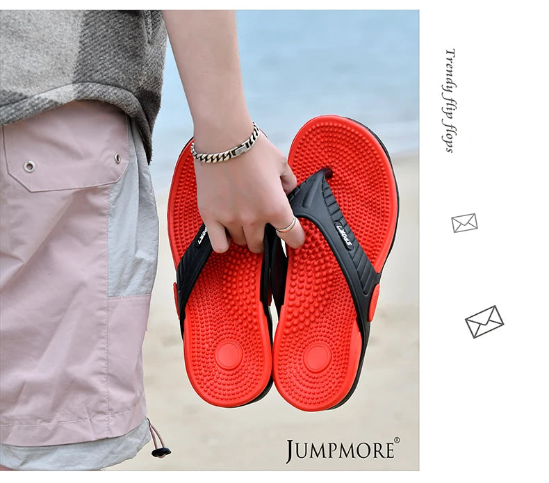 Tongs de Massage Hommes Pantoufles d'Été Sandales de Plage Confortables Hommes Chaussures Décontractées Mode Hommes Tongs Chaussures Tendance 2023