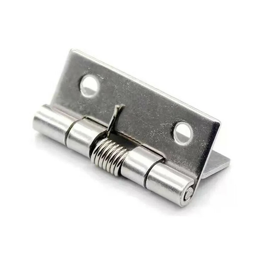 2 charnières à ressort Charnières de porte à fermeture automatique en acier inoxydable 1/1.5/2/2.5/3/4 pouces pour portes, boîtes-cadeaux, armoires