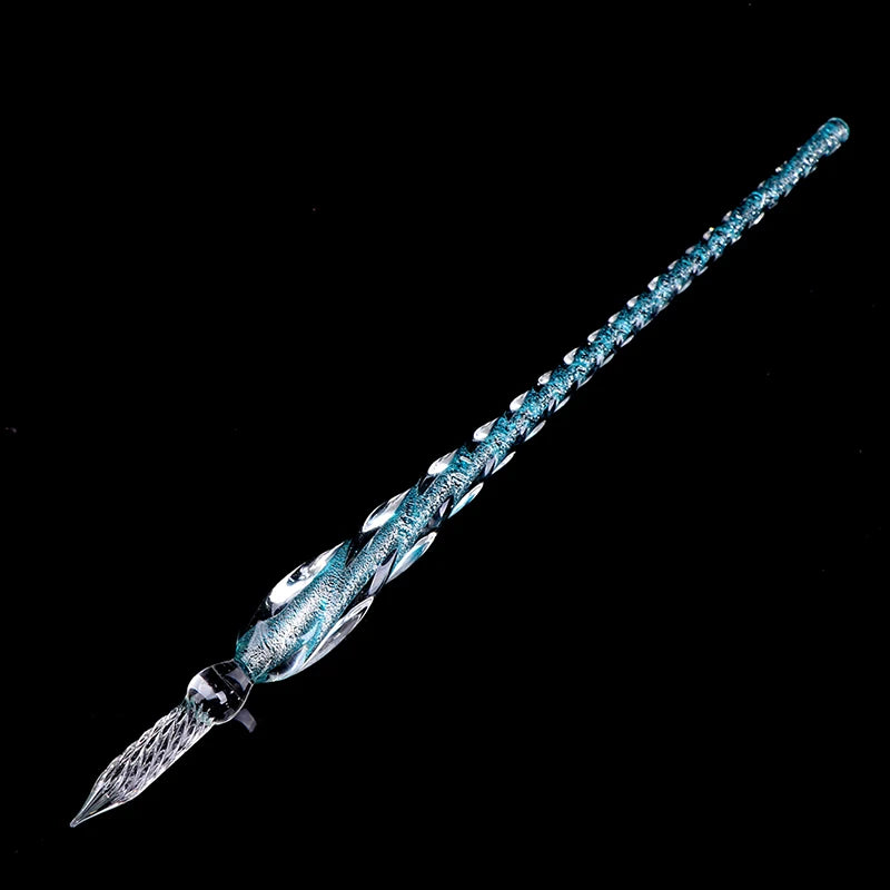 1 Pc Vintage Glass Dip Dipping Pen Signature Filling Ink Fountain Pens Glass Drip Fountain Pen