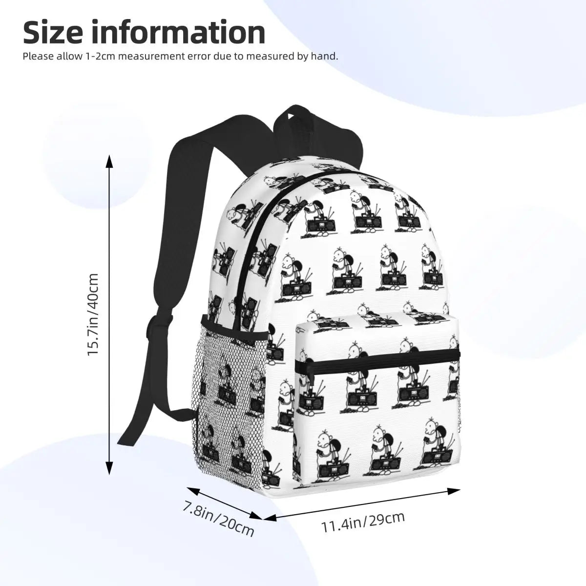 Journal d'un dégonflé, sac à dos d'école, sac de voyage pour la randonnée, sac à dos pour garçons et filles, sacs à bandoulière