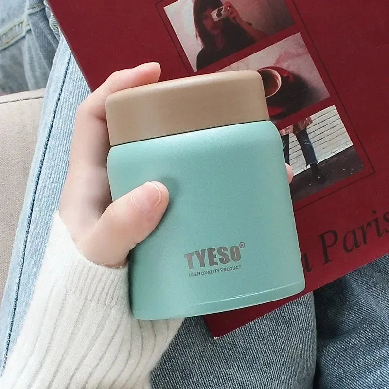 Tasse à soupe isotherme 220/280 ml, mini-tasse thermique en acier inoxydable 304, pour bureau, promenade en ville, pochette portable scellée