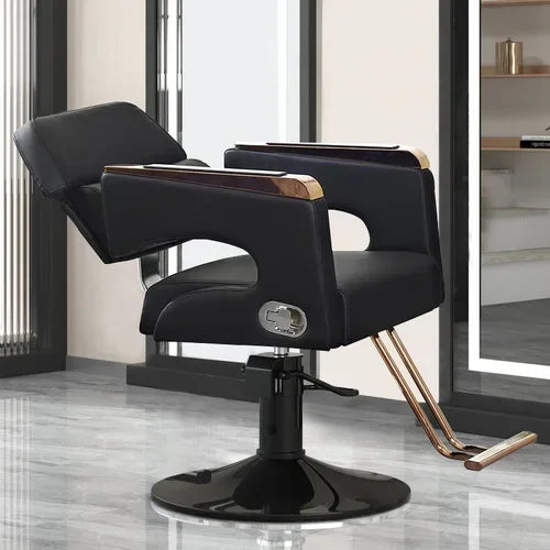 Chaise de Salon de Luxe Lifter, Protecteur en Métal, Dossier, Chaise de Barbier Pivotante, Fauteuil Confortable Nordique, Cadeira De Cabeleireiro, Mobilier de Salon