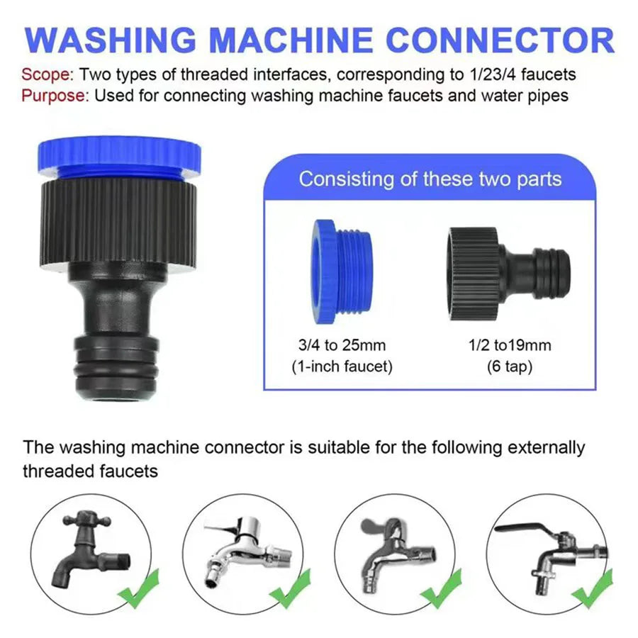 Tuyau magique extensible 25FT-200FT Conception légère Pistolet à 7 fonctions de pulvérisation d'eau Matériaux durables Outils d'arrosage pour la maison et le jardin