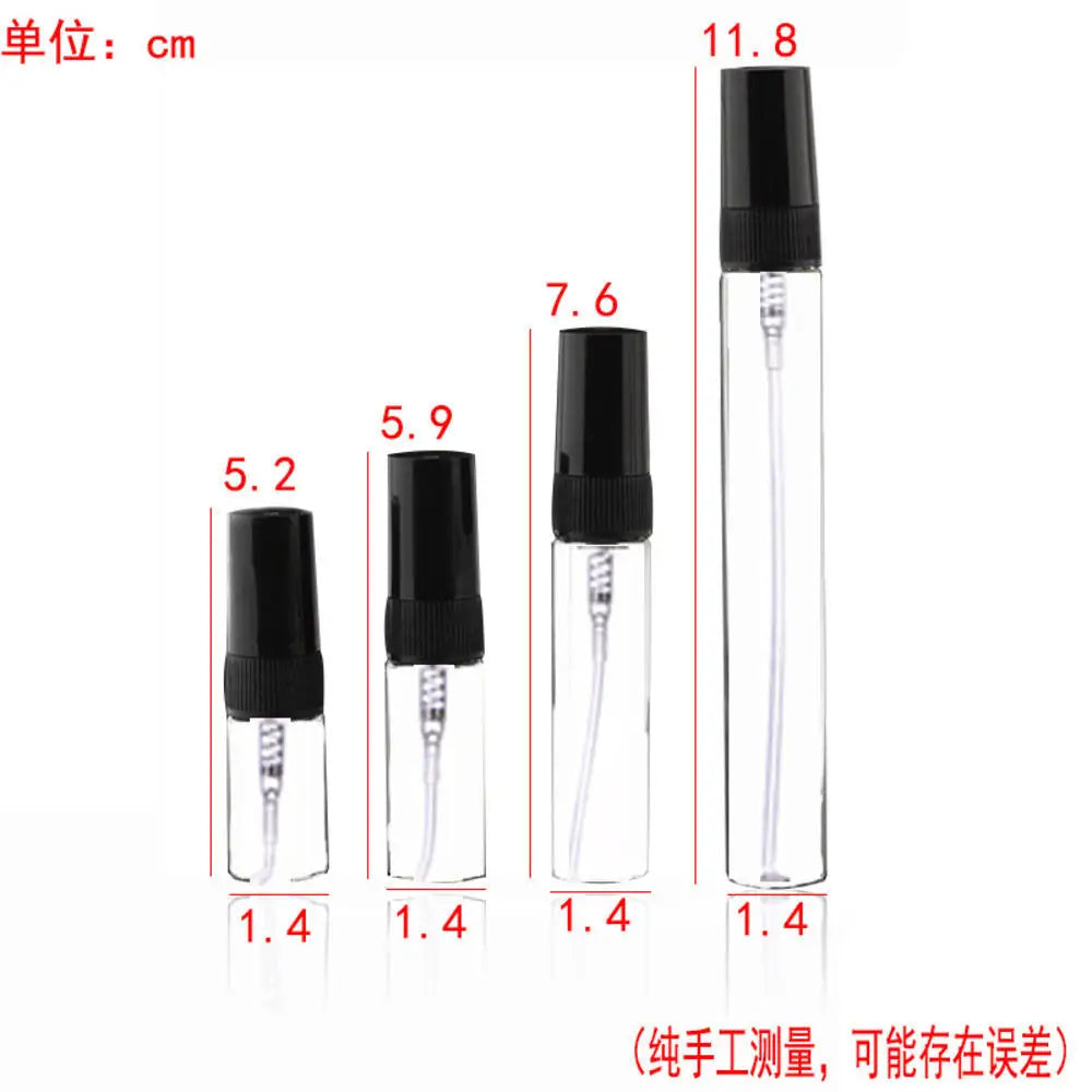 Flacon de parfum vide portable en verre de 5/10 ml pour voyage, cosmétiques, rangement, flacon de rechange.