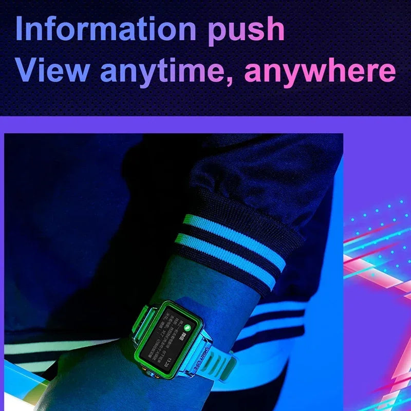Hip-Hop-Fashion-Persönlichkeit Smartwatch 1,57 Zoll HD-Bildschirm 24h Kontinuierliche Herzfrequenz Schlafmonitor Spiel Wasserdichte Smartwatch