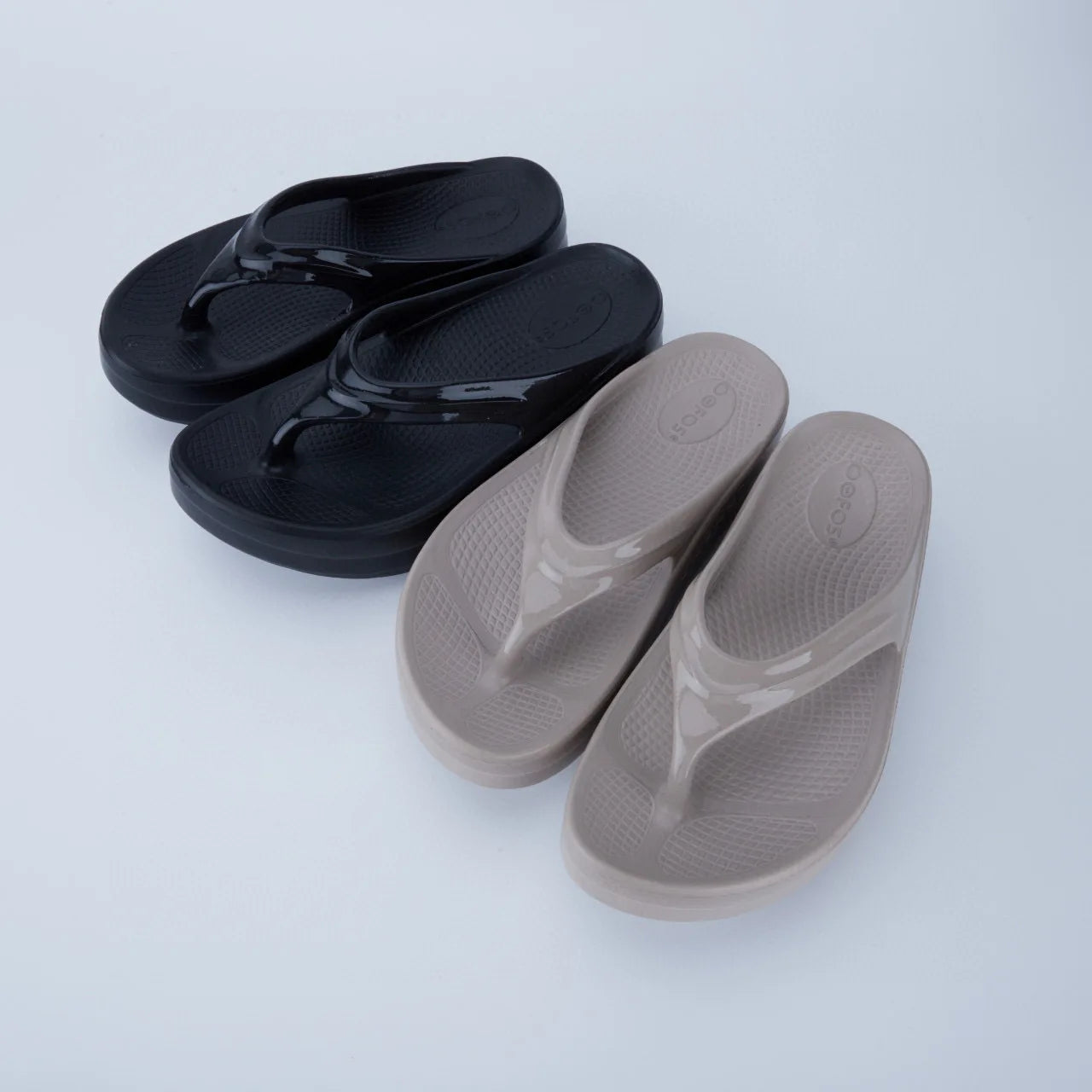 Oofos Summer Sport Flip Flops Slip Resistant Thick Sole EVA Arch Support Sandals Cushion Recovery Slides Beach Slippers