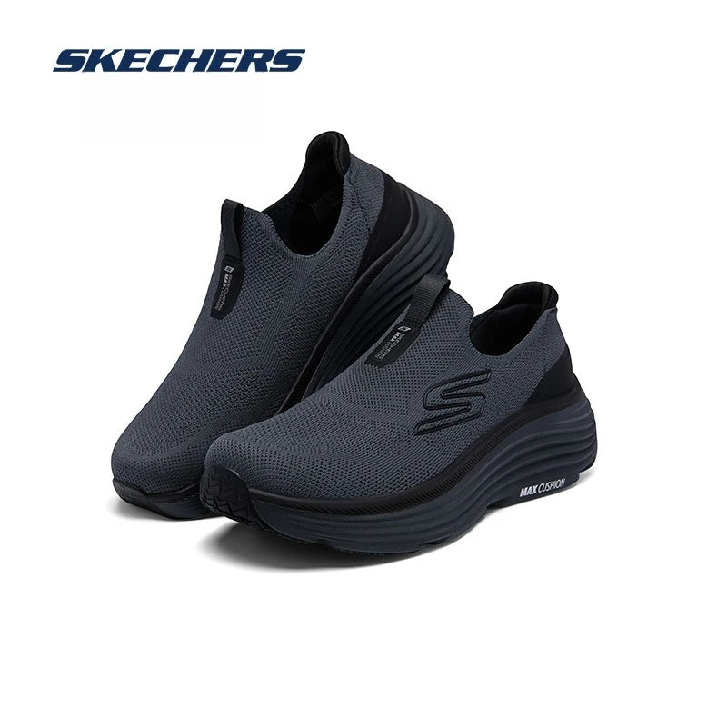 Skechers Chaussures Homme Chaussures de marche sans lacets pour hommes Légères Respirantes Chaussures de sport décontractées d'extérieur Baskets zapatillas hombre