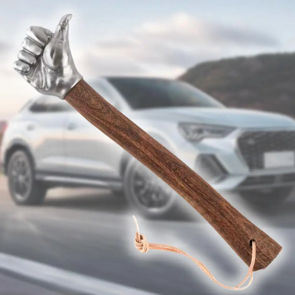 NEU Edelstahl Faustform Hammer Holzgriff für kreatives Zuhause Outdoor Camping Nagelhammer dekoratives Ornament Geschenk