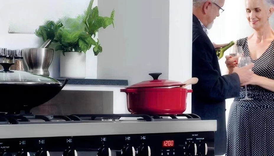 Gas Stove 900mm Width All In 1 Freestanding Stove With Oven 6 Burners Cooker With