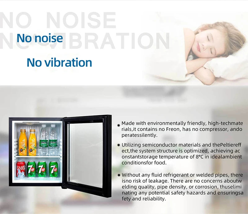 DIVEDEER Household Mini Silent Fresh keeping Cabinet Hotel Room Small Refrigerator Dormitory Refrigerator