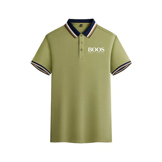 Embroidered New Men's High Quality Hot Selling Polo Shirt Spring/Summer Business Leisure Breathable Polo Shirt