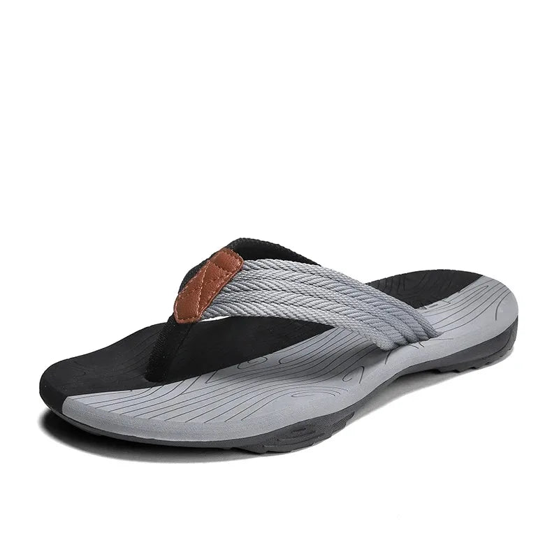 Hommes Pantoufles Été Tongs Marque Mode Extérieur Confortable Décontracté Claquettes Chaussures Plage Antidérapantes Hommes Sandales