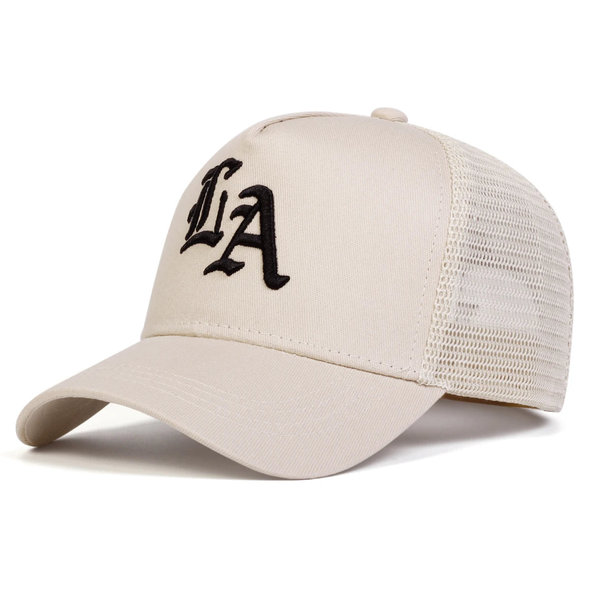 Unisex LA Stickerei Baseball Netzkappen Hip Hop Cap Frühling Sommer Outdoor Verstellbare Freizeithüte Sonnenhut