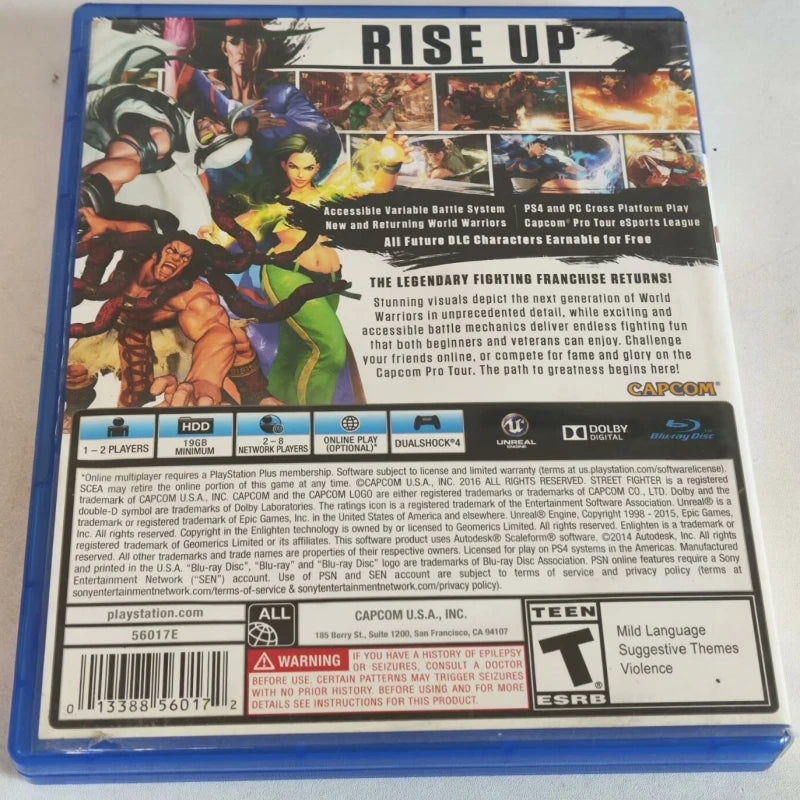 Playstation4 PS4 Gebrauchte Spiele-CD Street Fighter 5 PS4 Zufällige Version Spielkarte Street Fighter 5