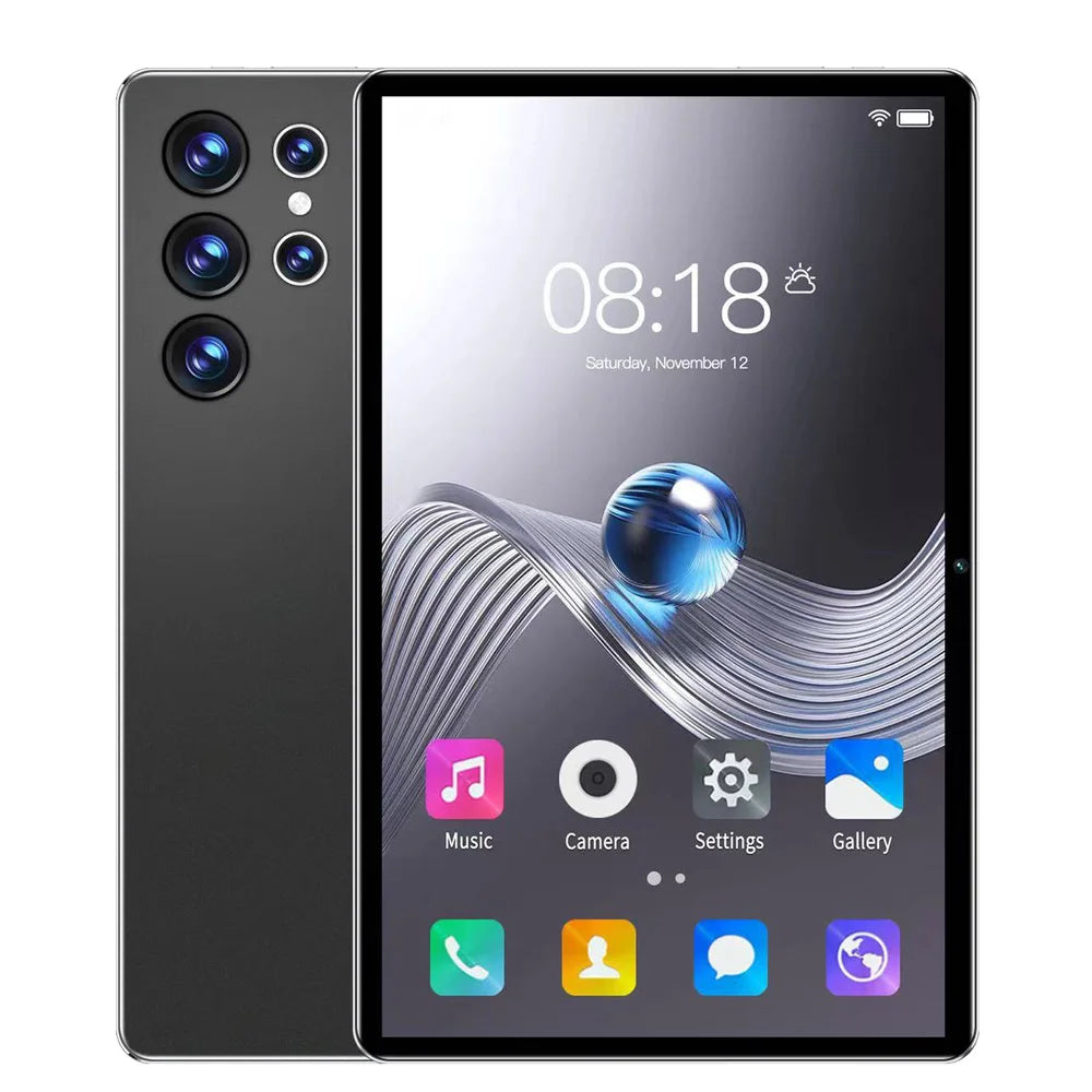 Tablette Android 10,1 pouces 2025, nouvelle version améliorée, écran HD, Octa Core, 4 Go RAM, 64 Go ROM, double appel téléphonique, Wi-Fi, Google Play Tablet PC