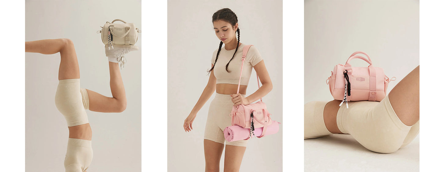 BAGSMART Boston Tasche für Damen, Mini-Reisetasche, Umhängetasche, wasserdicht, mit Nassfach, für Fitnessstudio, Reisen, Alltag, Strand, Wochenendausflug