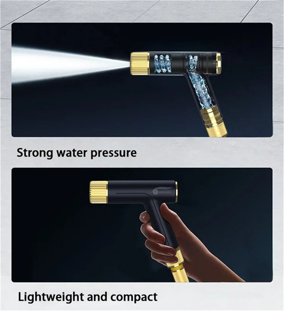 Best Selling Flexible Garden Hose Adjustable High Pressure Car Wash Water Gun Double Latex Durable Irrigation Watering Pipe