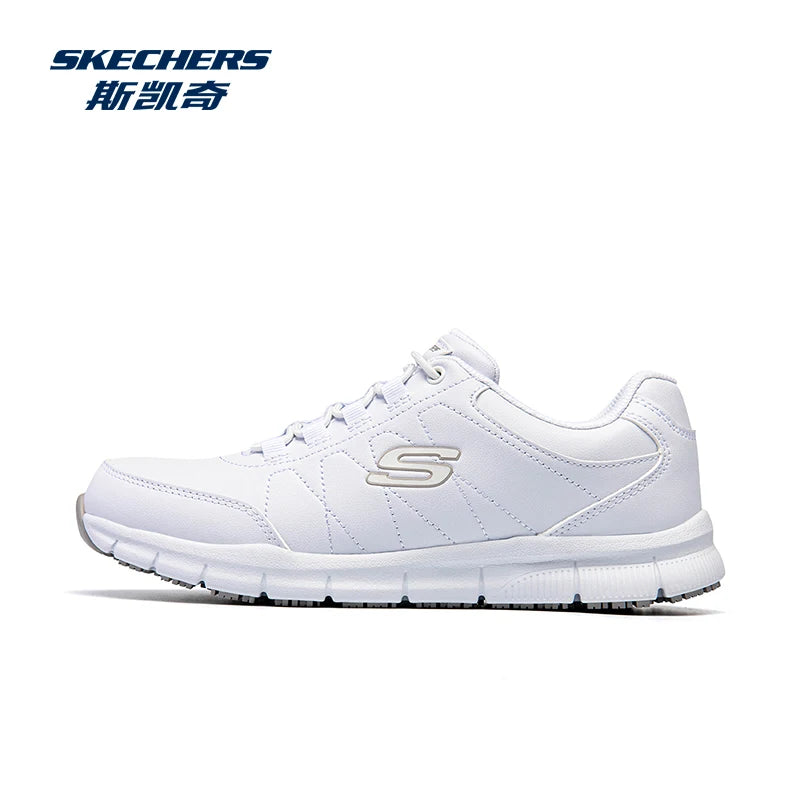 Skechers Chaussures Décontractées pour Hommes en Cuir, Baskets à Semelle Souple, Légères, pour la Course, l'Athlétisme, le Jogging et la Marche