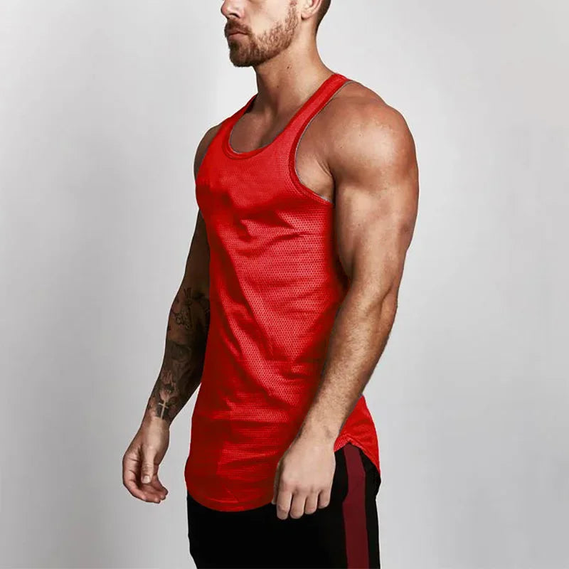 Débardeur de course pour hommes, été, sport, gilet de gym, séchage rapide, débardeur d'entraînement, maillot de corps, chemise sans manches de fitness musculation pour homme