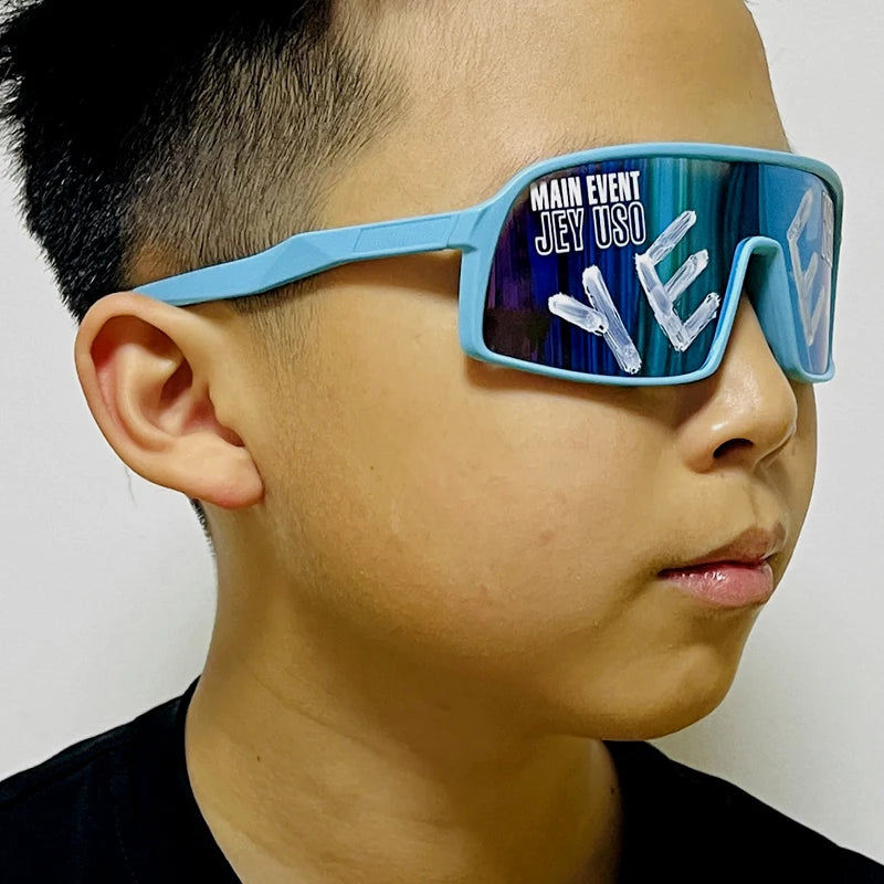 Jey Uso Yeet Sport Sonnenbrillen Kinder Brillen Blue Bloodline USOS Seltene Farben Sonnenbrille Eyewear Geschenk