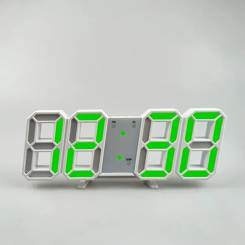Produkte kaufen Uhr 3D LED Digital Wecker Wanduhr Zeit/Datum/Temperatur für Zuhause/Küche/Büro Uhren Deko Garten