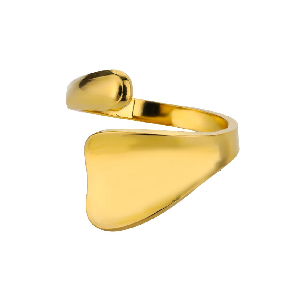 Edelstahlringe für Damen 2024 Trend Offener Goldfarbener Doppelperlenring Hochzeit Ästhetischer Schmuck Paar Geschenk anillos