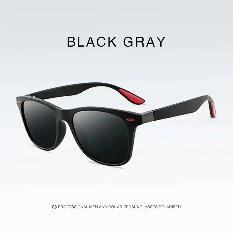 Fashion Vintage Square Polarized Sunglasses Classic Driving Fishing Brand Designer Sun Glasses Man Retro Shades UV400 Eyewear