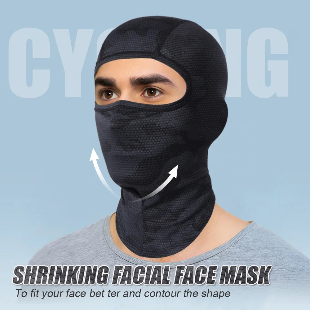 Masque intégral de refroidissement moto, cagoule respirante d'été pour motard, cache-cou pour motocross, casque de cyclisme, couvre-chef
