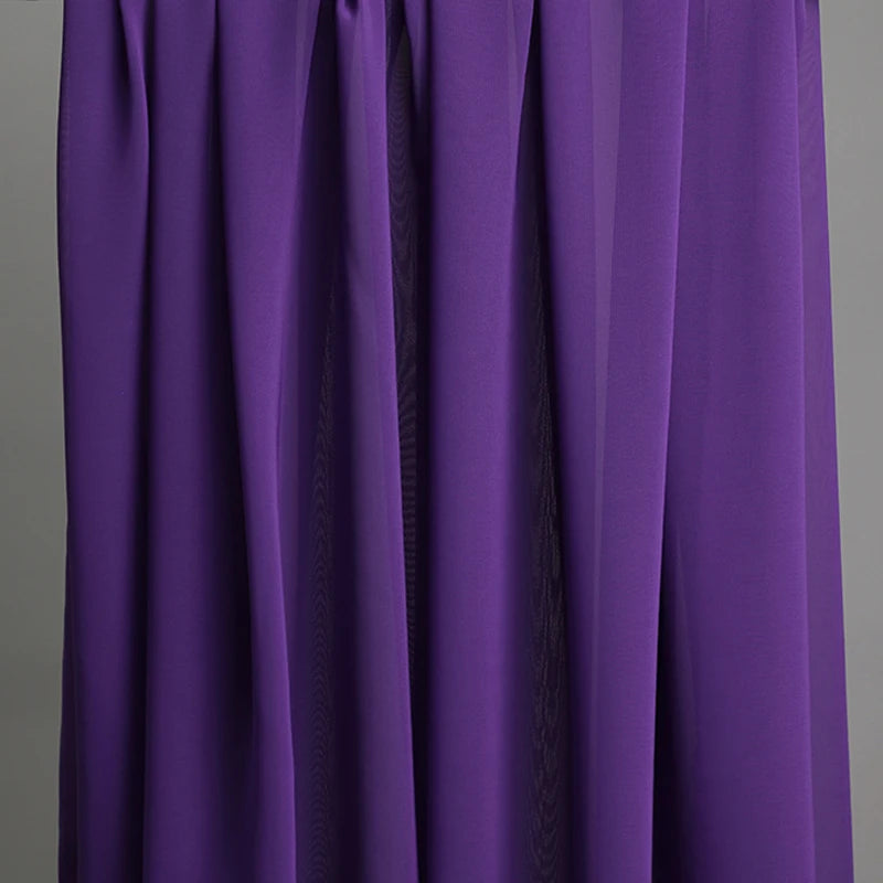 Chiffon fabric for dresses, dresses, skirts, shirts, clothing, decorations and DIY sewing projects, pink and purple