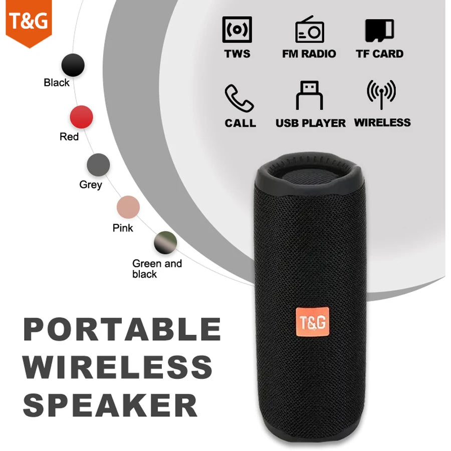 Kabelloser tragbarer Bluetooth Lautsprecher Caixa De Som Blutooth Musik Sound Box Für Radio FM Subwoofer Blootooth Audio Hand Free Baffe