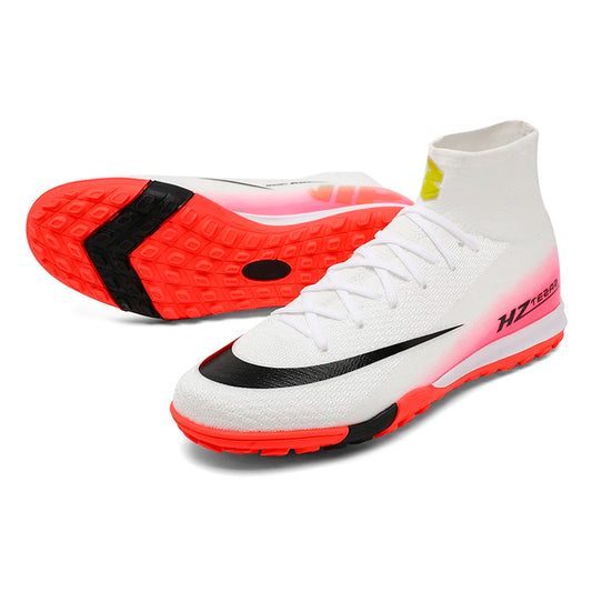New High Quality Mens Soccer Shoes TF/FG Training Football Boots Sneakers Ultralight Non-Slip Turf Soccer Cleats Chuteira Campo