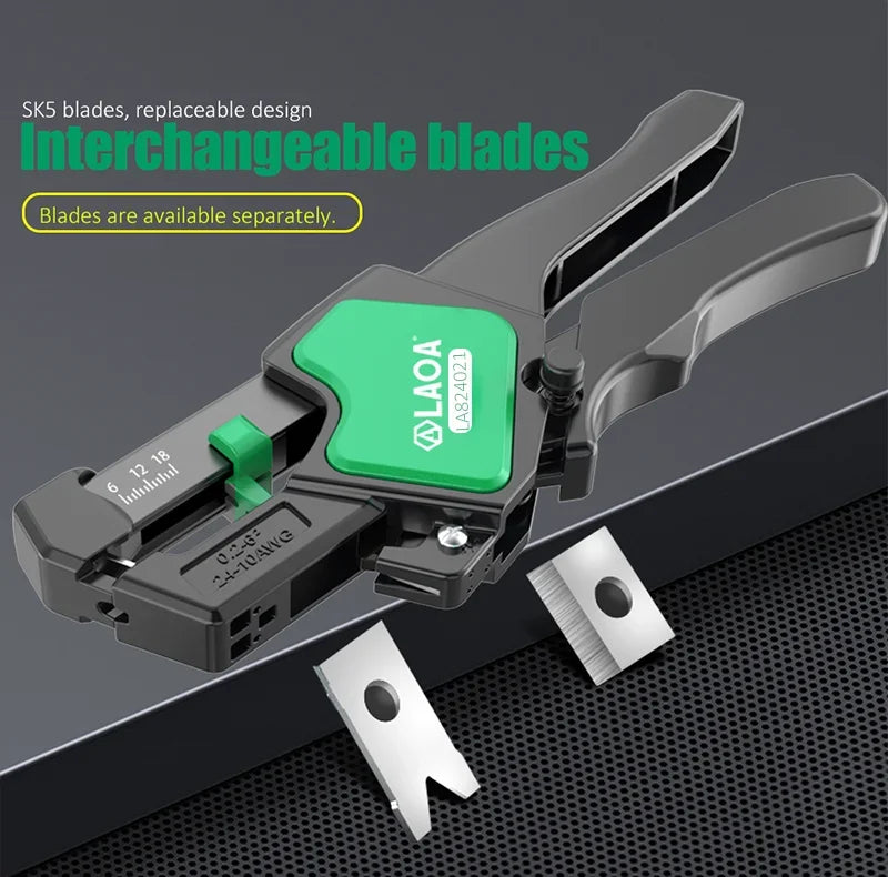 LAOA industrial fast automatic wire stripping pliers electrician specific multifunctional pliers wire cutting and pressing tools