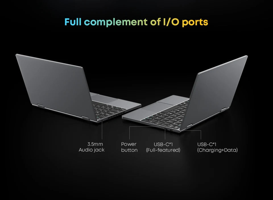 CHUWI MiniBook X N150 Laptop 10,51 Zoll 16 GB / 12 GB RAM 512 GB SSD 2-in-1 Yoga-Modus Intel Windows 11 Notebook 360° klappbar WiFi 6