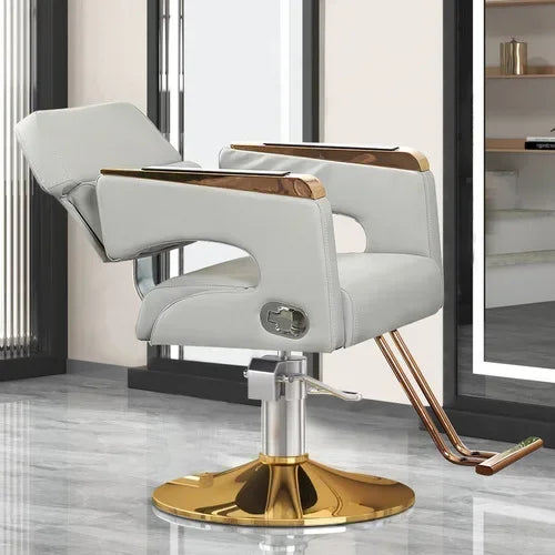 Chaise de Salon de Luxe Lifter, Protecteur en Métal, Dossier, Chaise de Barbier Pivotante, Fauteuil Confortable Nordique, Cadeira De Cabeleireiro, Mobilier de Salon