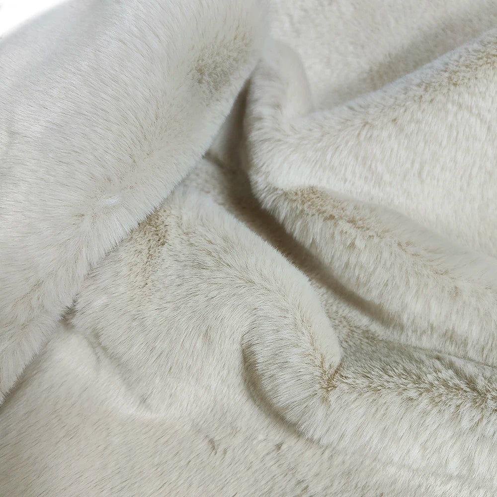 10mm Pile Length Fur Fabric Polyester Imitation Fur Fabrics Handmade DIY Encryption Thickening Fake Rabbit Hair Fur Plush Fabric