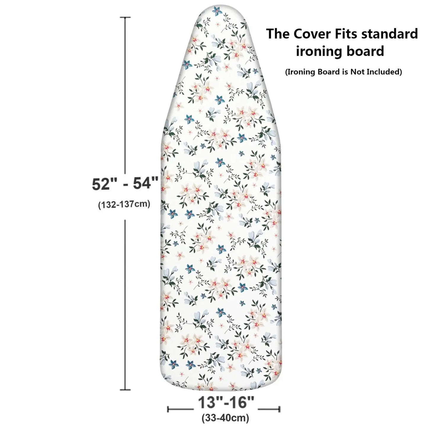 MZXcuin Ironing Board Covers (140x50 cm) Drawstring Tightening with Thick Felt Padding, Easy Fit, Scorch Resistant