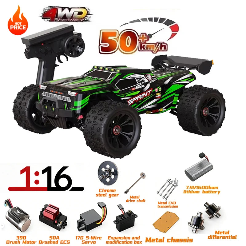 SG116MAX SCY9522 1:16 High Speed Drift Racing 80KM/H Brushless Motor 4WD 9522PRO 50KM/H RC Car Off Road Car Toys For Kid Gift