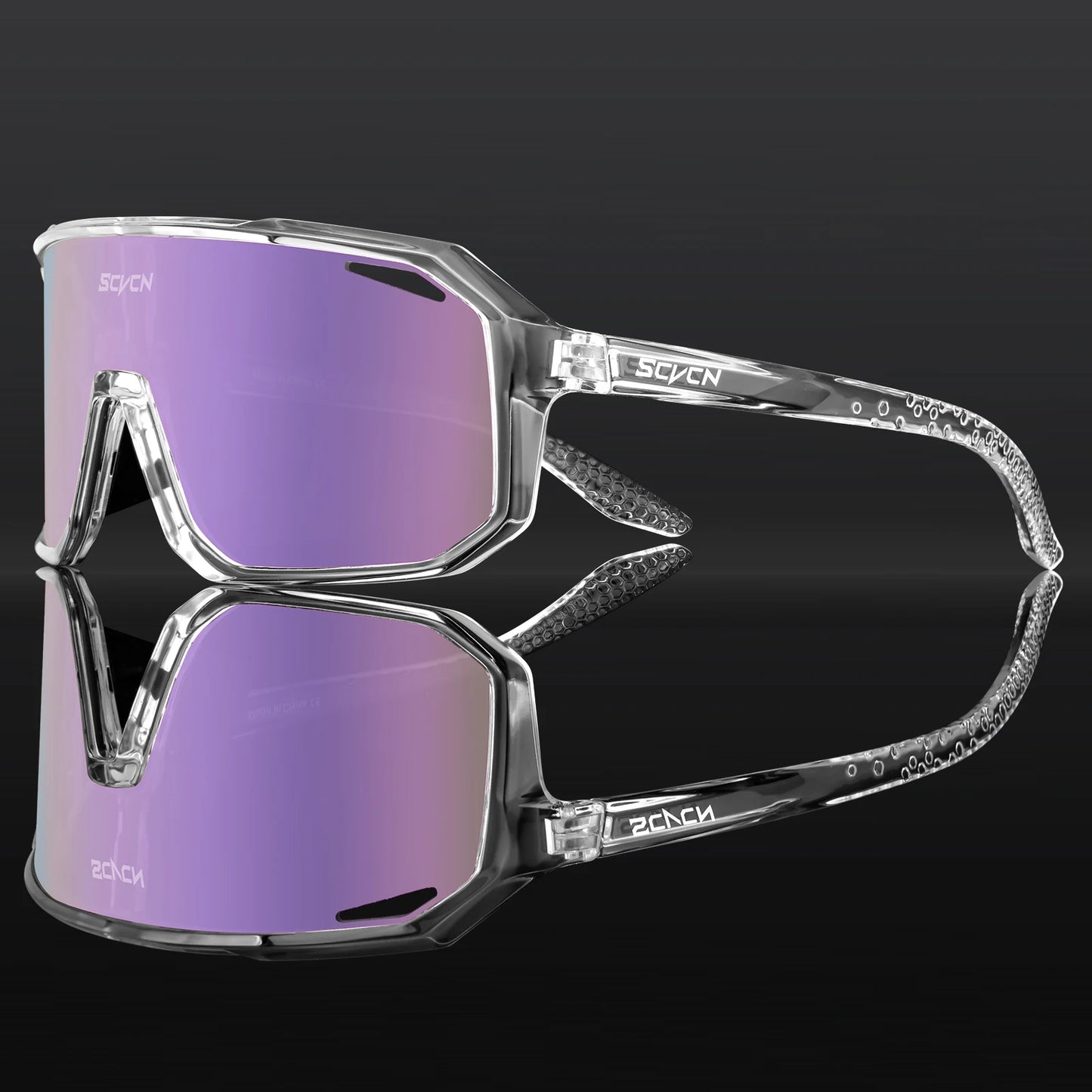 SCVCN Lunettes de soleil photochromiques d'extérieur, lunettes de cyclisme pour hommes, lunettes de vélo pour femmes, VTT, vélo de route, lunettes de cyclisme UV400