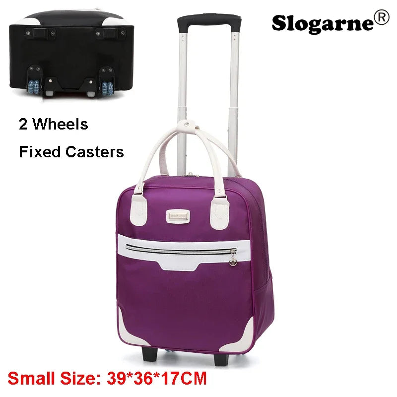 Fashion Rollkoffer Damen 4 Räder Spinner Reisetaschen Herren Geschäftsreise-Taschen Oxford-Koffer Wasserdichte Trolleys