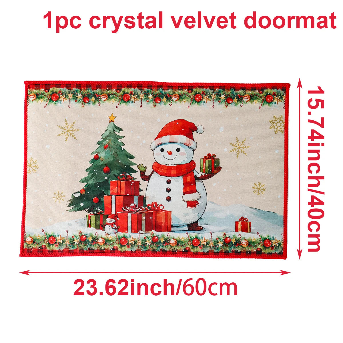 Weihnachts-Fußmatte Weihnachtsmann Outdoor-Teppich Frohe Weihnachten Dekorationen für Zuhause 2025 Navidad Weihnachtsornament Neujahr 2026