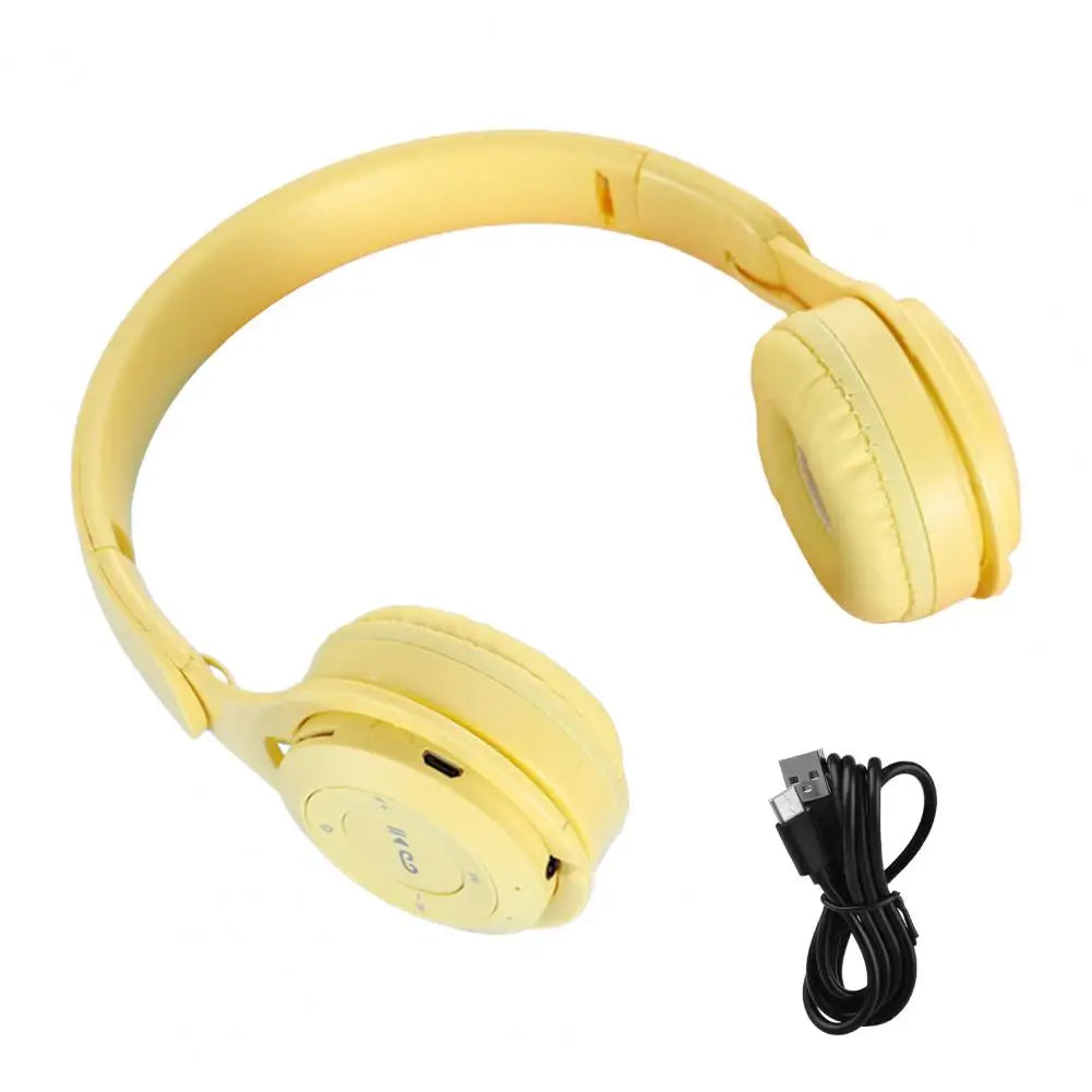 Écouteurs sans fil Bluetooth pour enfants, Casques stéréo pliables, Casques de jeu supra-auriculaires pour Android iOS
