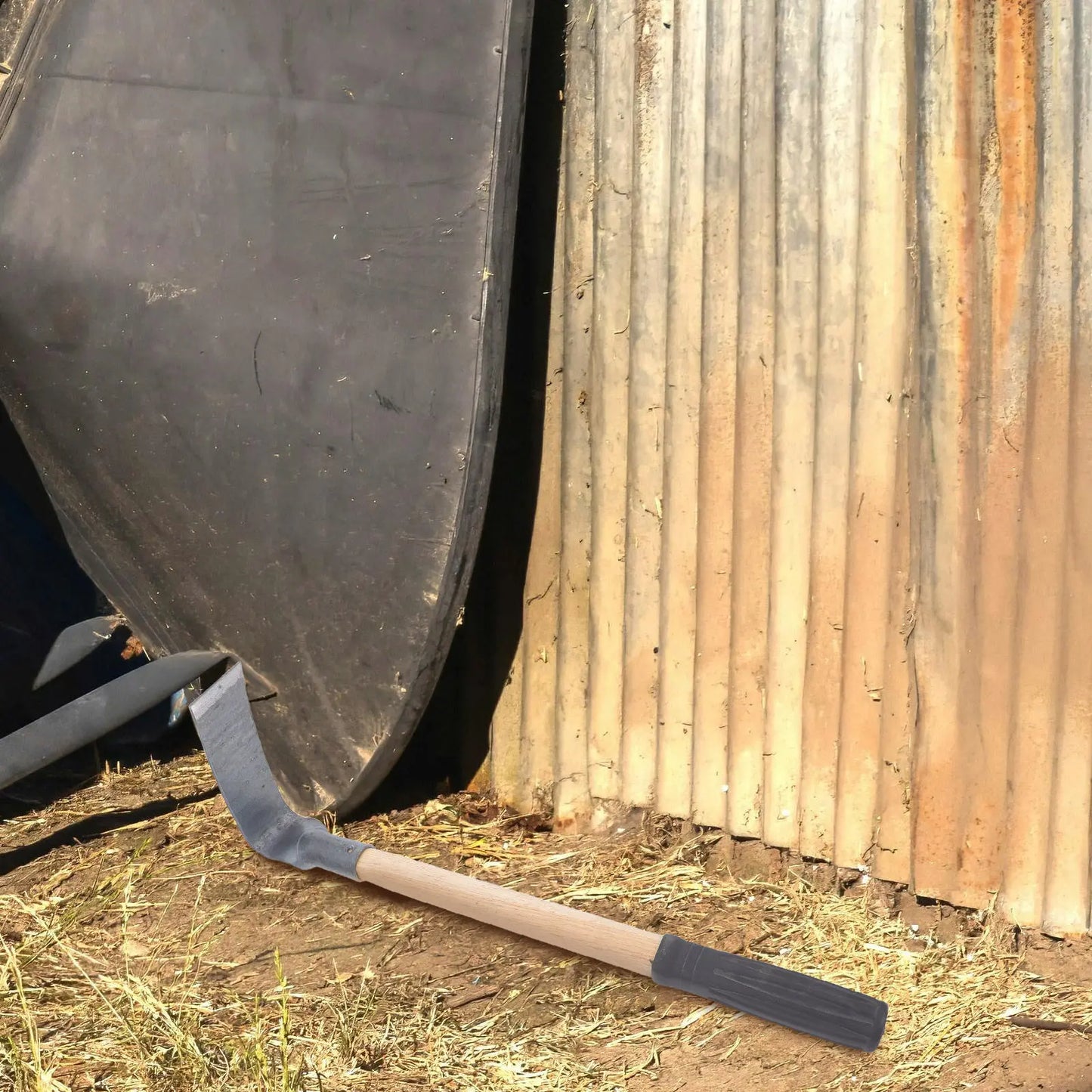 Heavy Duty Steel Garden Hoe with Ergonomic Plastic Handle and Thickened Blade for Weeding Planting Digging Outdoor