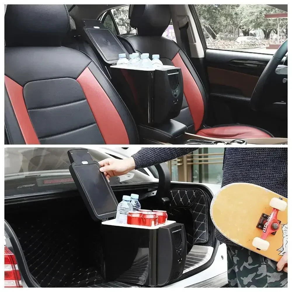 Tragbarer 12V Auto-Kühlschrank Gefrierschrank Heizung Kühlbox Reisekühlschrank 6L Mini Auto Gefrierschrank Kühler Wärmer Elektrischer Kühlschrank Amag