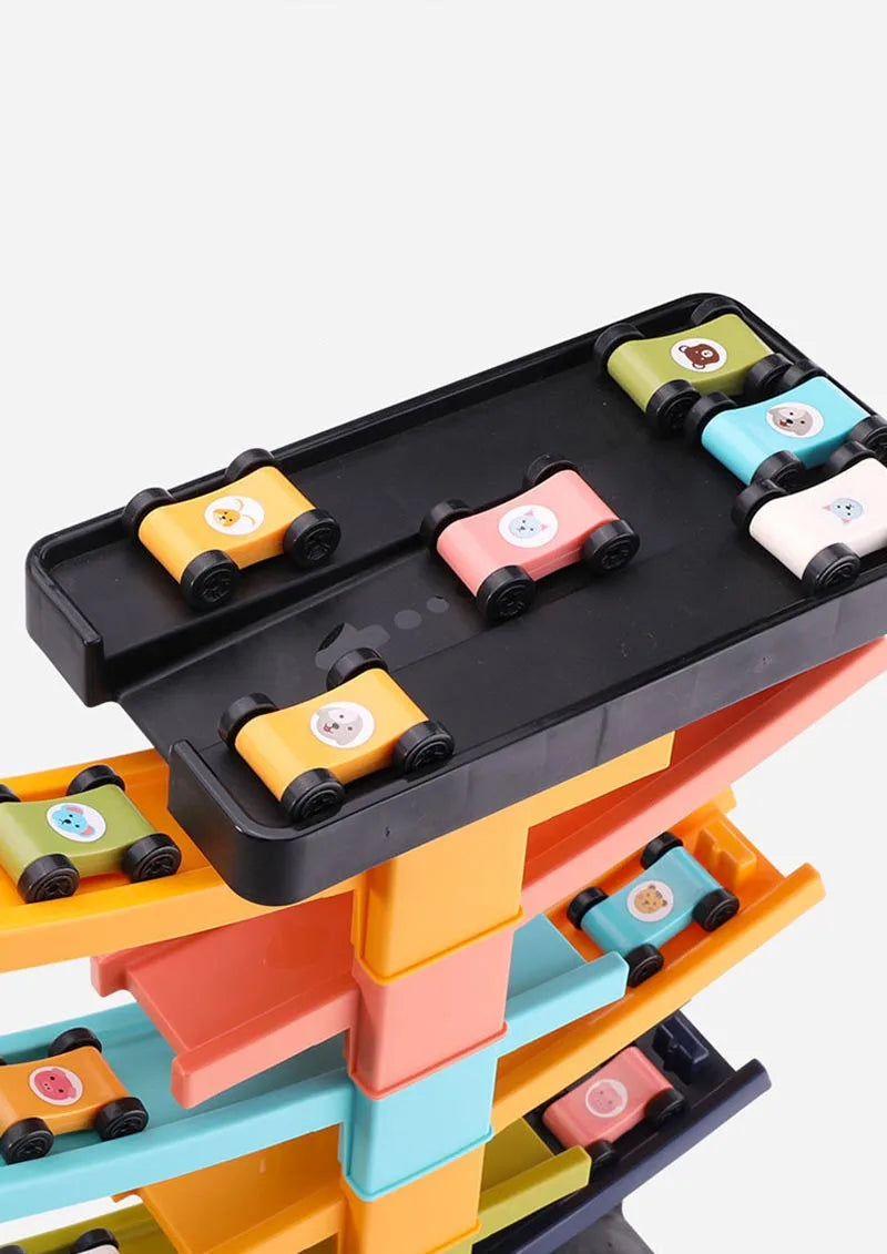 Race Track Car Ramp Toy Educational Game For Boys Children Racing Gliding Track Toys Puzzle Gliding Rail Car Park Toy